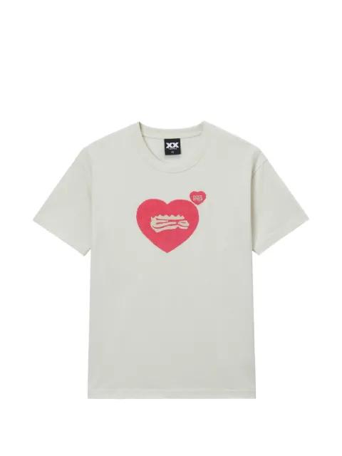 heart graphic T-shirt by FINGERCROXX