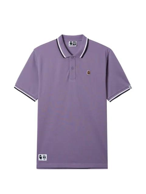 logo-appliqué polo shirt by FINGERCROXX