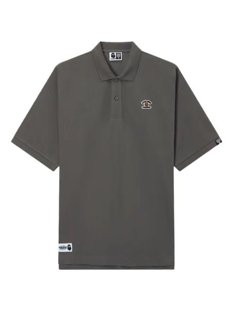 logo-appliqué polo shirt by FINGERCROXX
