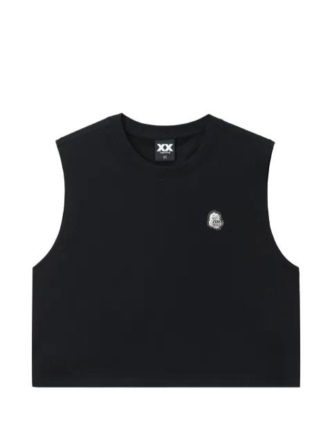 logo-appliqué tank top by FINGERCROXX