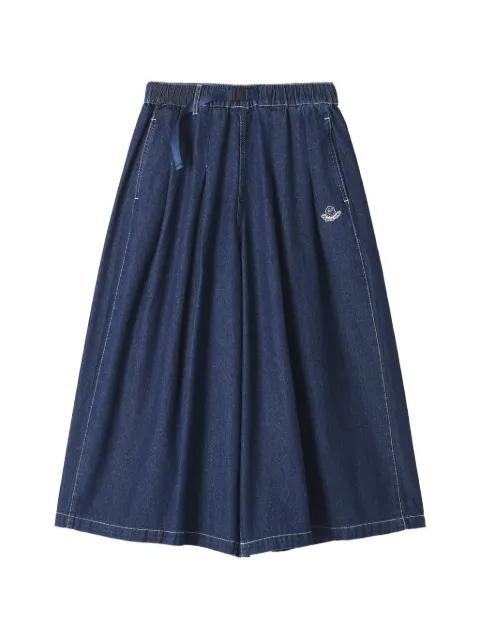 logo-appliqué trousers by FINGERCROXX