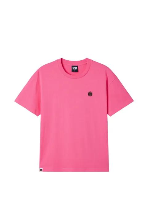 logo-embroidered T-shirt by FINGERCROXX