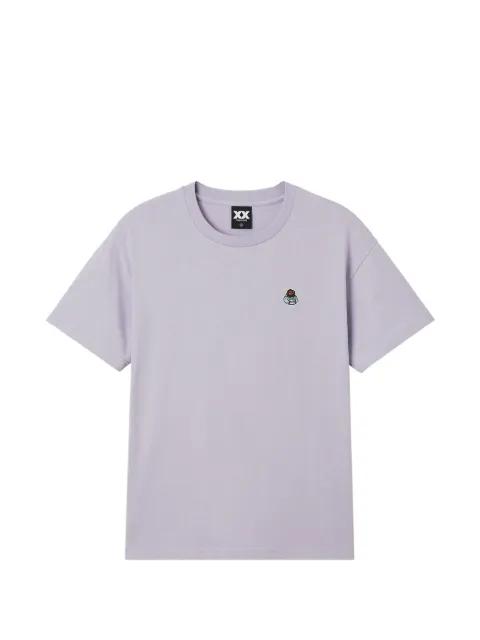 logo-embroidered T-shirt by FINGERCROXX