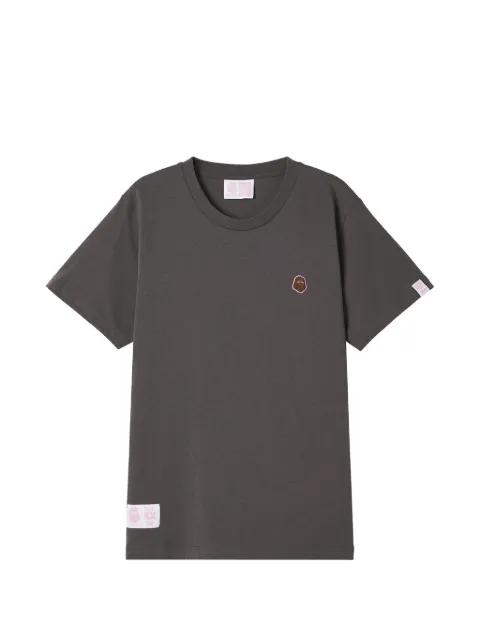 logo-patch T-shirt by FINGERCROXX