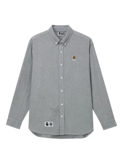 logo-patch long-sleeve shirt by FINGERCROXX