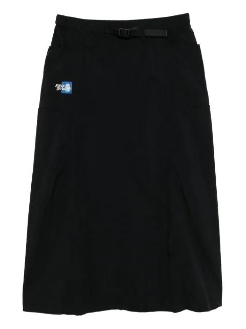 logo-patch skirt by FINGERCROXX