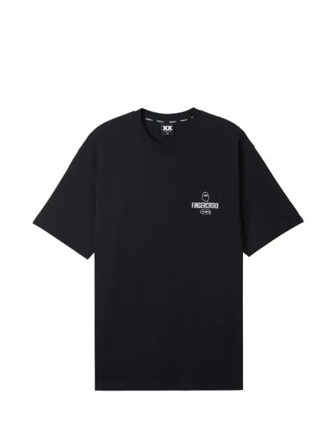 logo-print T-shirt by FINGERCROXX