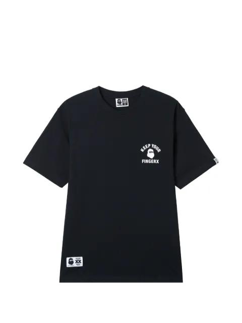 logo-print T-shirt by FINGERCROXX
