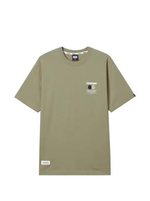 logo-print T-shirt by FINGERCROXX