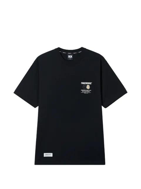 logo-print T-shirt by FINGERCROXX