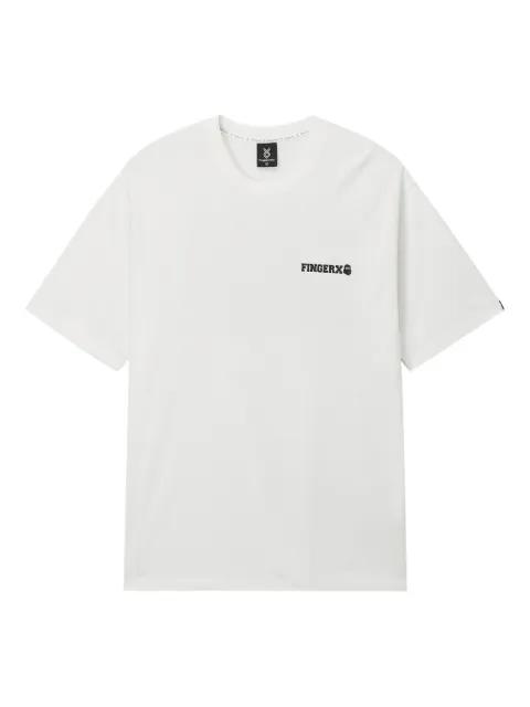 logo-print T-shirt by FINGERCROXX