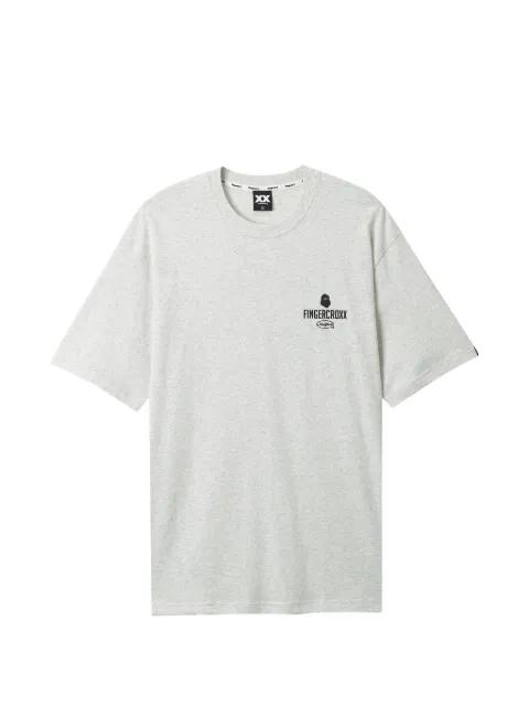 logo-print T-shirt by FINGERCROXX