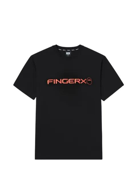 logo-print T-shirt by FINGERCROXX