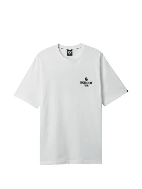 logo-print T-shirt by FINGERCROXX