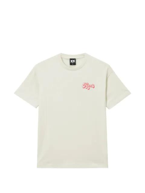 logo-print cotton T-shirt by FINGERCROXX