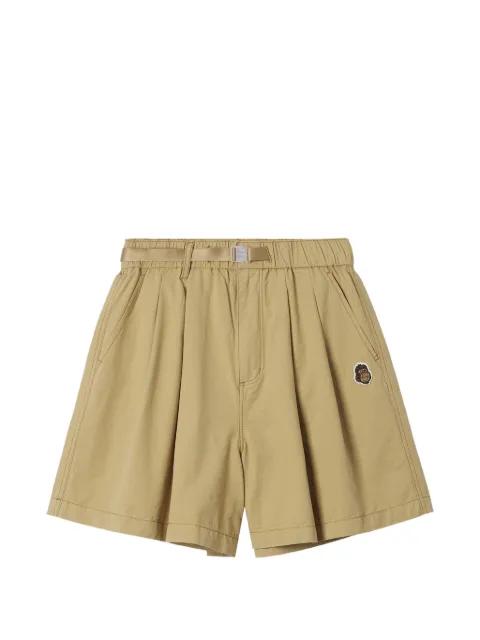 pleated belted shorts by FINGERCROXX