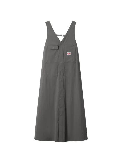 pocket V-neck midi dress by FINGERCROXX