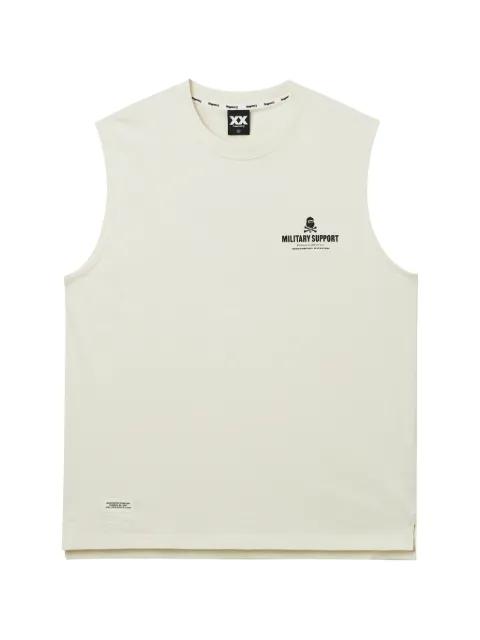 sleeveless graphic T-shirt by FINGERCROXX
