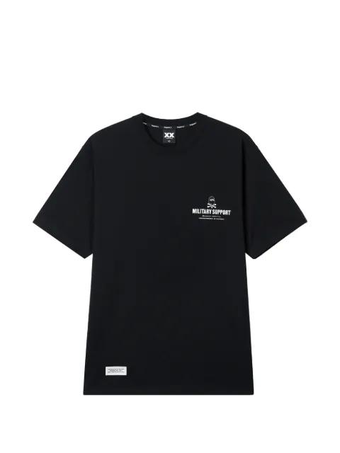 slogan-print T-shirt by FINGERCROXX