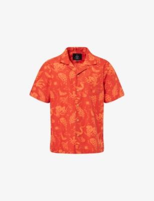Dylan Printed Short-Sleeve Cotton Shirt by FINISTERRE
