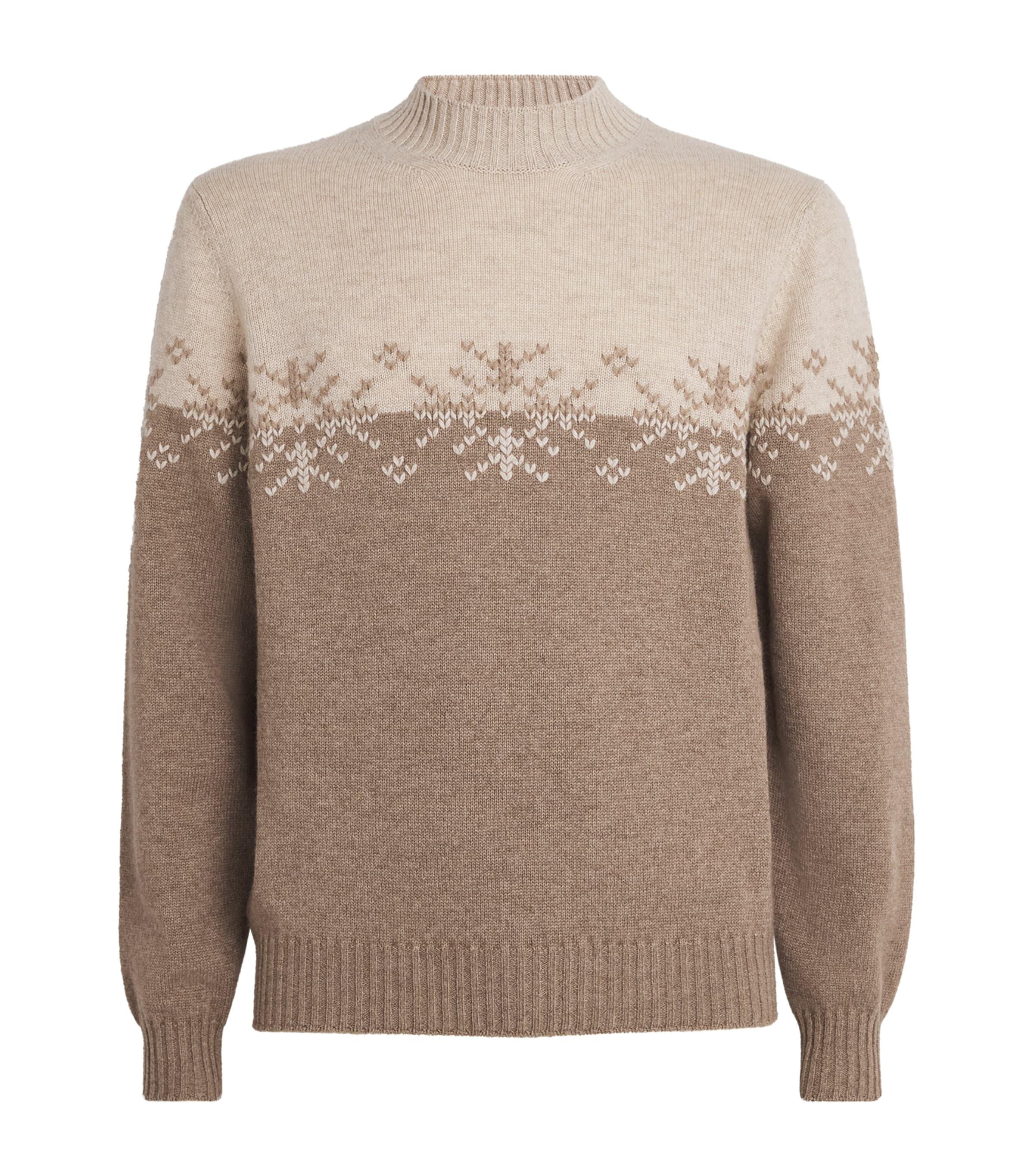 Cashmere Snowflake Sweater by FIORONI CASHMERE