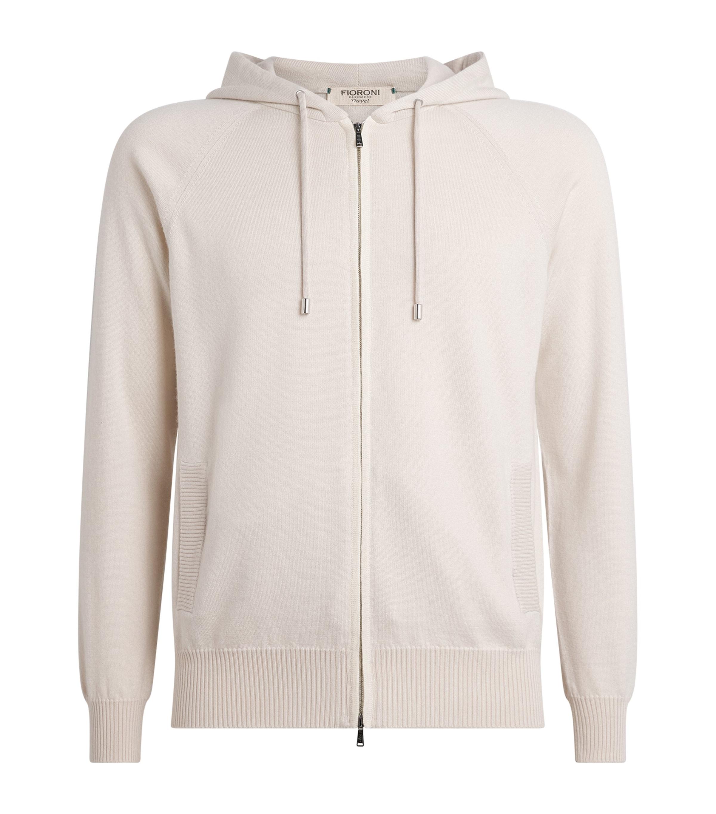 Fioroni Cashmere Cashmere-Cotton Hoodie by FIORONI CASHMERE