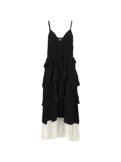 Midi ruffled tiered dress by FIORUCCI