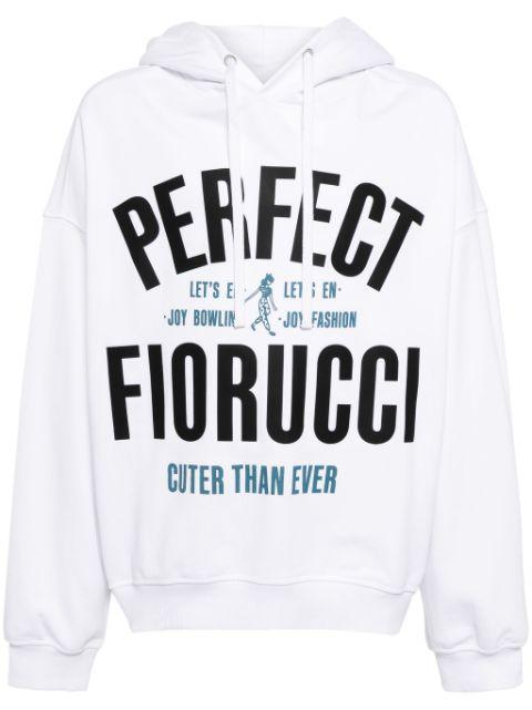 Perfect Fiorucci-print cotton hoodie by FIORUCCI