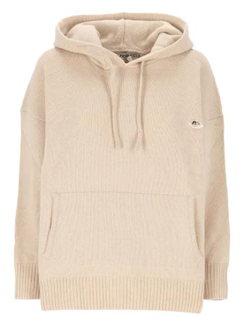 angel-embroidered hoodie by FIORUCCI