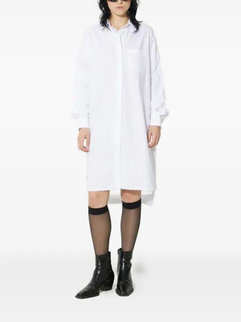 angels-embroidered midi shirt dress by FIORUCCI