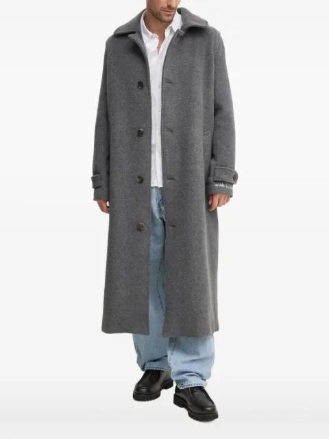 button-fastening front pockets coat by FIORUCCI