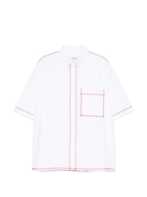 contrast-stitch short-sleeve shirt by FIORUCCI