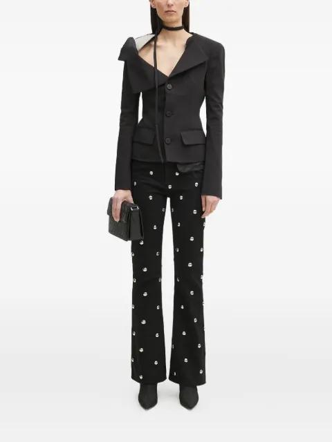 embellished flared jeans by FIORUCCI