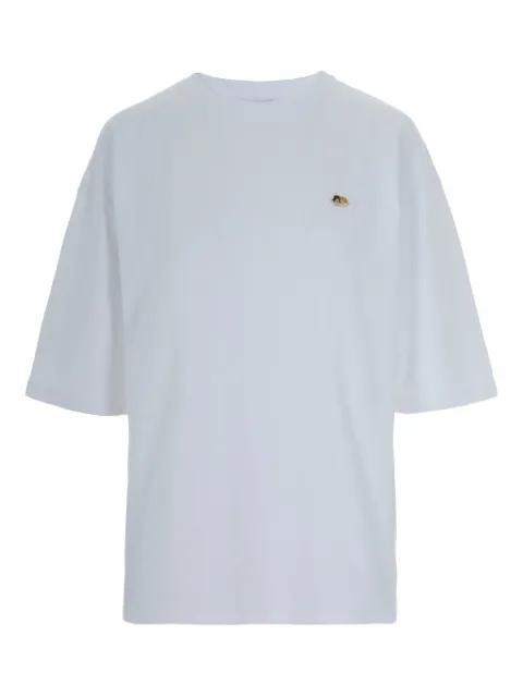 embroidered-detail cotton T-shirt by FIORUCCI