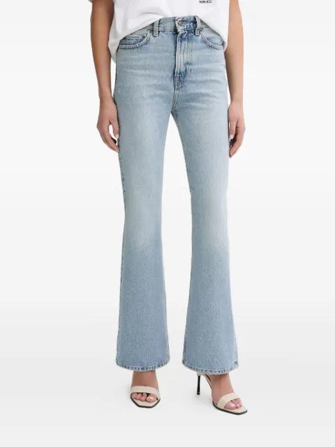 heart-detail flared jeans by FIORUCCI