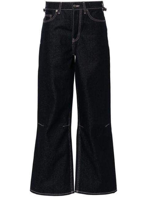 high-rise straight-leg jeans by FIORUCCI