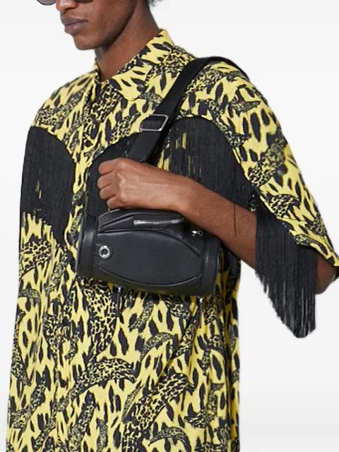 leopard-print fringe shirt by FIORUCCI