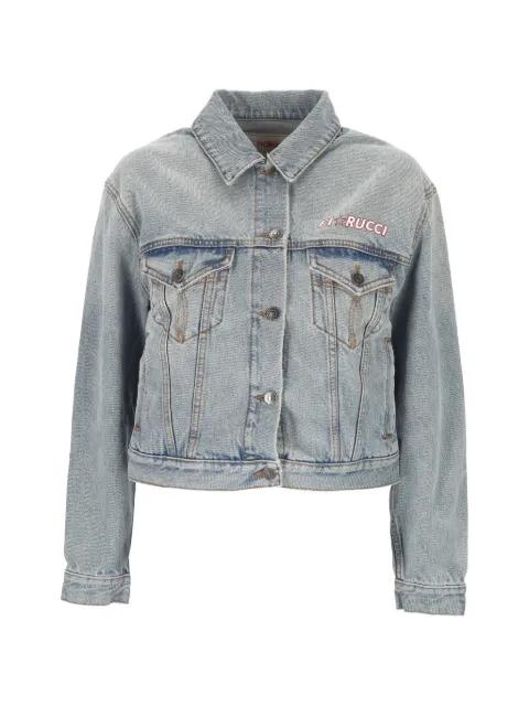 logo-embroidered denim jacket by FIORUCCI