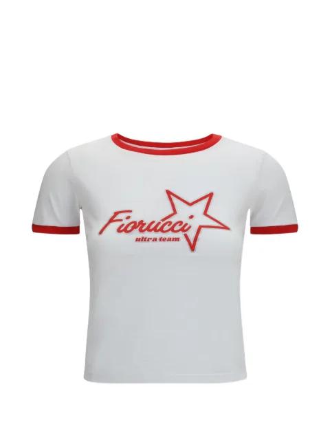 logo-print cropped T-shirt by FIORUCCI