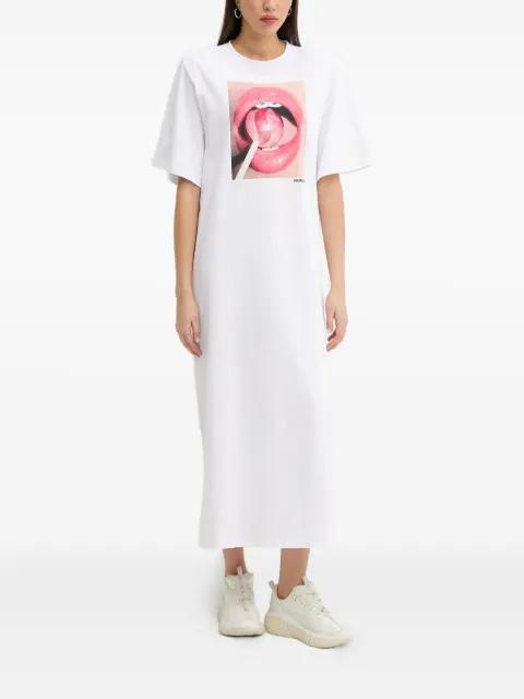 lollipop-print T-shirt maxi dress by FIORUCCI