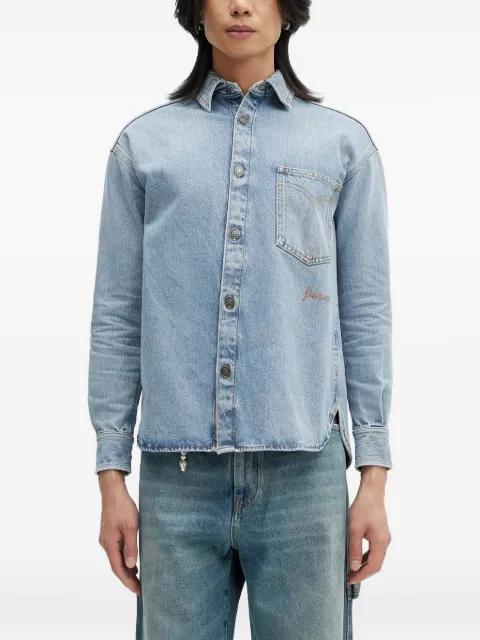 open-back denim shirt by FIORUCCI