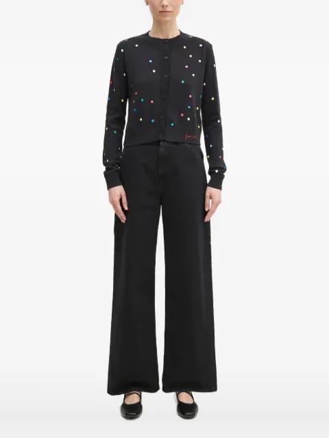 polka-dot button cardigan by FIORUCCI