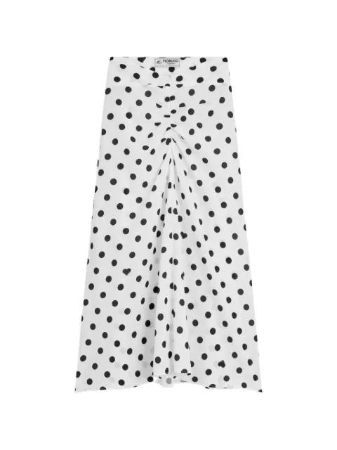 polka-dot midi skirt by FIORUCCI