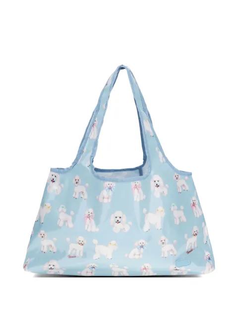 poodle-print tote bag by FIORUCCI