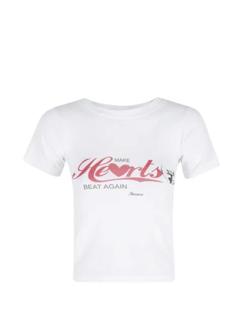 slogan-print T-shirt by FIORUCCI