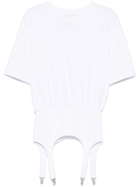 suspenders-detailed T-shirt by FIORUCCI