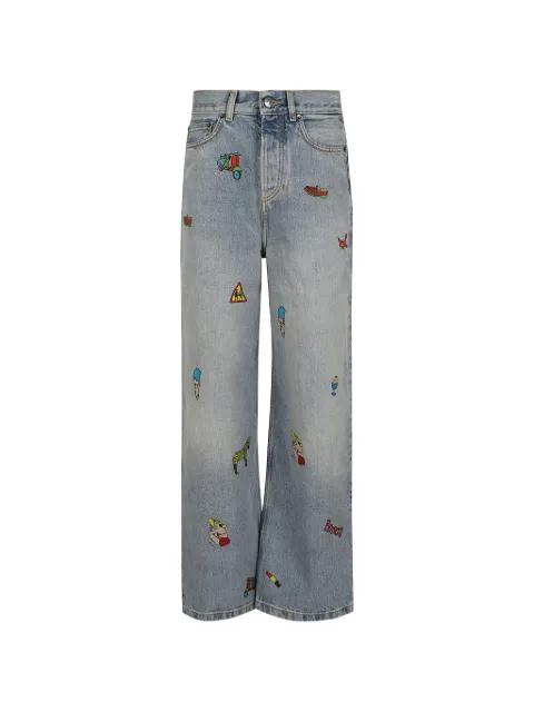 toys-print straight-leg jeans by FIORUCCI