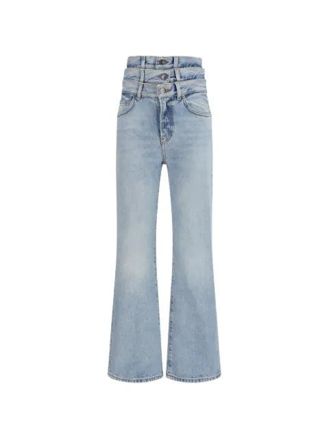 triple-waistband flared jeans by FIORUCCI