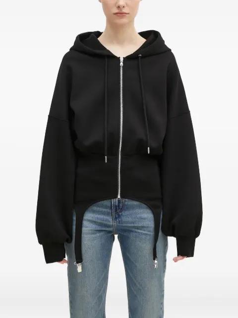 zip hoodied sweater by FIORUCCI