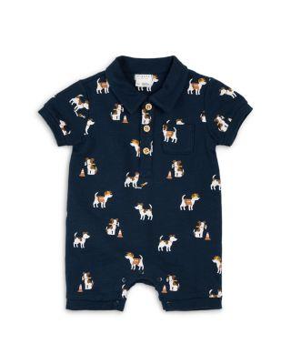 Boys' Pups at Work Print Polo Romper - Baby by FIRSTS BY PETIT LEM